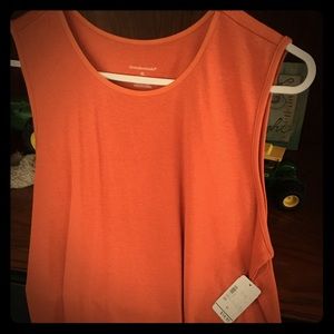 Christopher & Banks New tank orange XL
